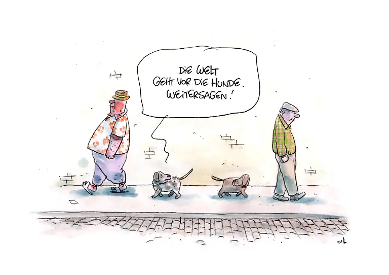 Welt geht vor die Hunde